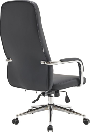 Кресло компьютерное EVERPROF Vesta экокожа, черный, крестов. хром