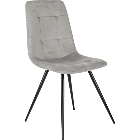 Стул Бюрократ "CH-K1_4", ткань, светло-серый, металл, комплект 4 штуки