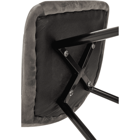 Стул Бюрократ "CH-K1_2", ткань, тёмно-серый, металл, комплект 2 штуки