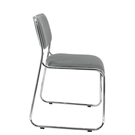 Стул для посетителей EVERPROF "Fix", ткань, металл, темно-серый