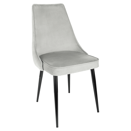 Стул Бюрократ "CH-K4_2", ткань, светло-серый, металл, комплект 2 штуки