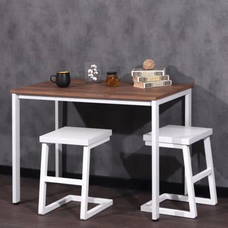 Стол Millwood Сеул, 1300х800 мм, дуб табачный крафт, белый Стол Millwood Сеул, 1300х800 мм, дуб табачный крафт, белый