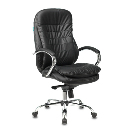 Кресло компьютерное Бюрократ T-9950 нат. кожа, черный