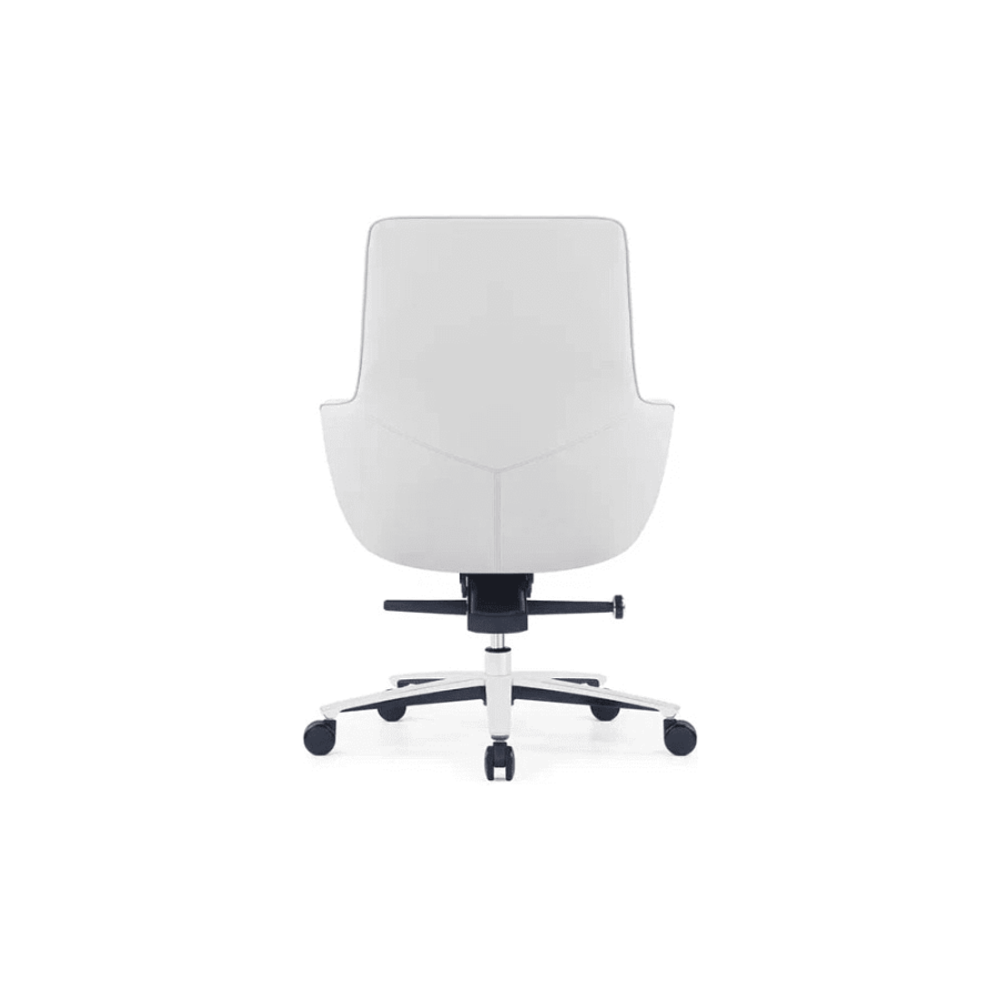 Кресло для руководителя SitZone CH-500B, кожа, алюминий, белый, -30%