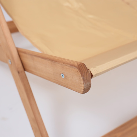 Кресло-шезлонг двойной DYATEL, ткань, бежевый, массив сосны