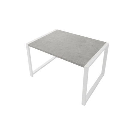 Стол журнальный ALLERD RION, белый муар, Бетон