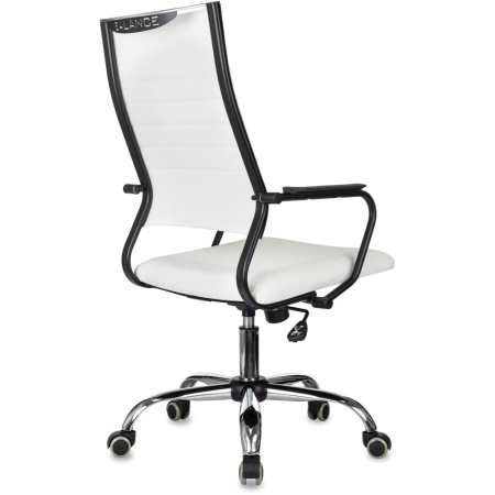 Кресло компьютерное Бюрократ CH BALANCE SL Line, экокожа, белый