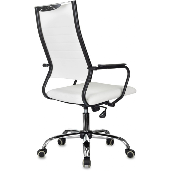 Кресло компьютерное Бюрократ CH BALANCE SL Line, экокожа, белый