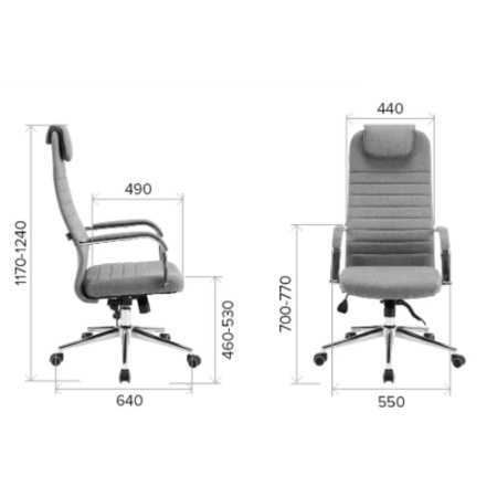 Компьютерное кресло EVERPROF EP-710, ткань, черный