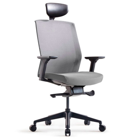 Кресло компьютерное Bestuhl J1, рама черная, серый Кресло компьютерное Bestuhl J1, рама черная, серый