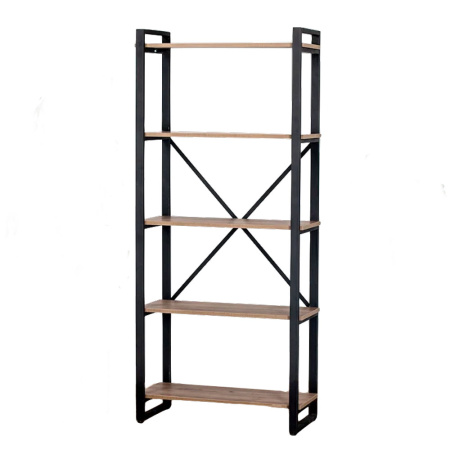 Стеллаж Millwood "Loft CH-3", черный, табачный крафт