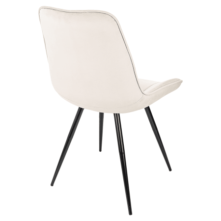 Стул Бюрократ "CH-K2_4", ткань, бежевый, металл, черный, комплект 4 штуки