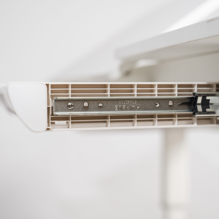 Комплект Ergosmart ученический Caravel S: стол регулируемый Caravel S, полка с подставкой для книг Wooden space S