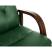 Кресло Бюрократ T-9928WALNUT-CF, натуральная кожа, зеленый, каркас дерево