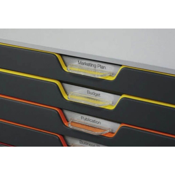 Блок из 5 лотков закрытый Durable Varicolor, ассорти