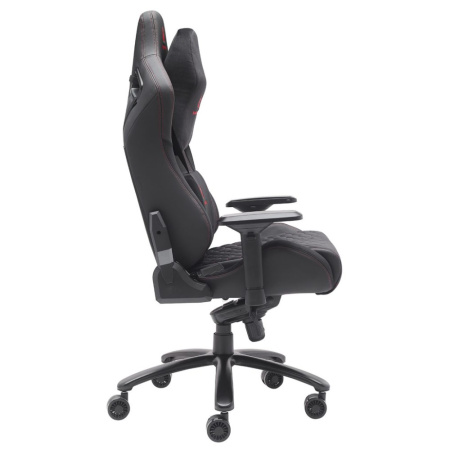 Игровое компьютерное кресло EVERPROF Puma, ткань, экокожа, металл, черный Игровое компьютерное кресло EVERPROF Puma, ткань, экокожа, металл, черный