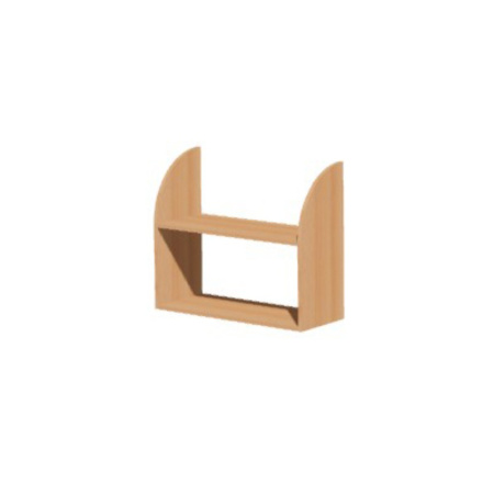 Полка навесная Макси, ЛДСП, бук