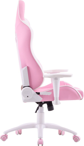 Кресло игровое EVERPROF Katana экокожа, розовый/белый, крестов. металл, корпус белый Кресло игровое EVERPROF Katana экокожа, розовый/белый, крестов. металл, корпус белый