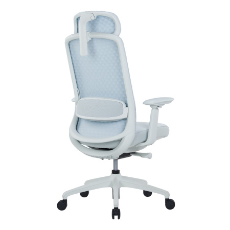 Кресло эргономичное SitZone CH-531A, ткань, пластик, белый