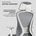 Кресло компьютерное EVOLUTION OFFICE COMFORT, ткань, сетка, пластик, черный