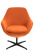 Кресло мягкое EVERPROF Rocky, ткань, оранжевый, металл