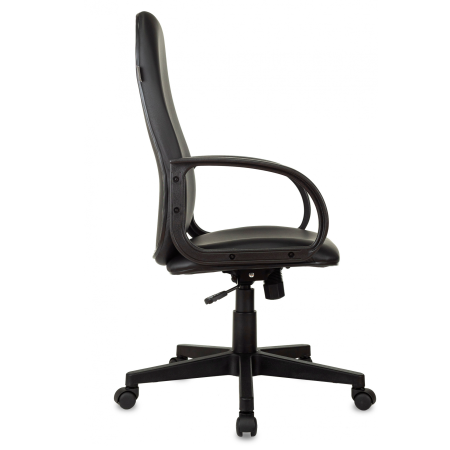 Кресло компьютерное Бюрократ CH-808AXSN, экокожа, черный