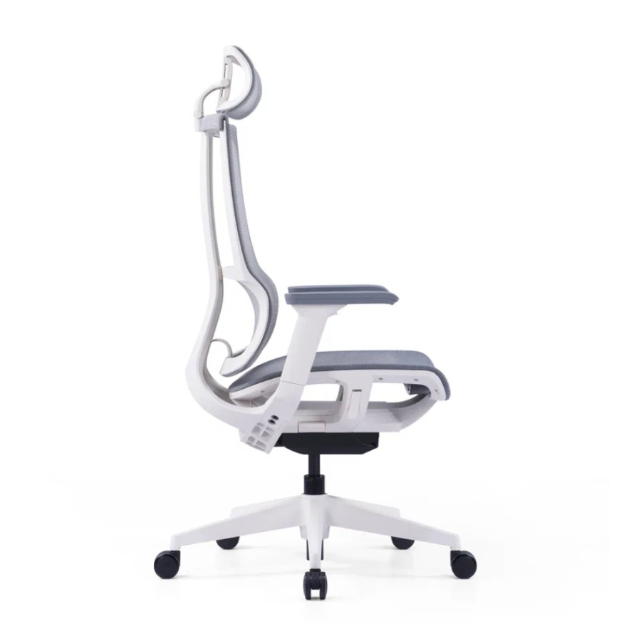 Кресло компьютерное SitZone E-303-001A-P1-WH, сетка, пластик, серый, -30%