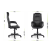 Кресло компьютерное UTFC Премьер В, пластик, экокожа S-0401, черный 