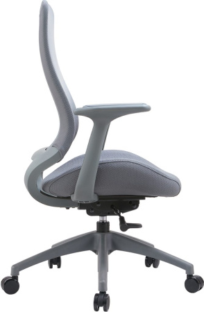 Кресло компьютерное EVERPROF Bug ткань, серый, крестов. пластик