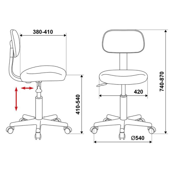Кресло компьютерное Бюрократ CH-1201NX, черный Кресло компьютерное Бюрократ CH-1201NX, черный