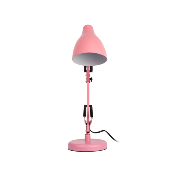 Светильник настольный Эра "N-123-E27-40W-P", розовый 