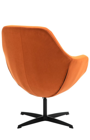 Кресло мягкое EVERPROF Rocky, ткань, оранжевый, металл