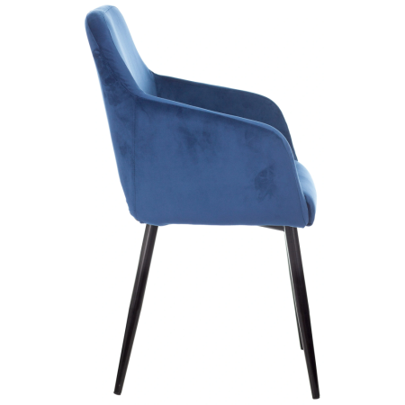 Кресло "Бюрократ CH-380F", ткань, сапфировый, каркас металл, корпус черный