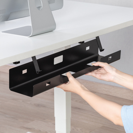 Кабель-канал горизонтальный CC11-4B, черный