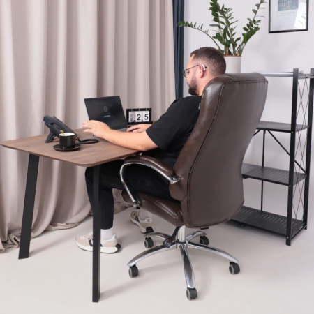 Кресло компьютерное AksHome KING A, темно-коричневый Кресло компьютерное AksHome KING A, темно-коричневый