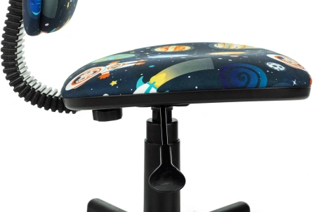 Кресло детское Бюрократ CH-204NX, ткань, темно-синий космонавт, пластик