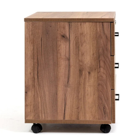 Тумба Millwood офисная подкатная, 465x450 мм, дуб табачный крафт Тумба Millwood офисная подкатная, 465x450 мм, дуб табачный крафт