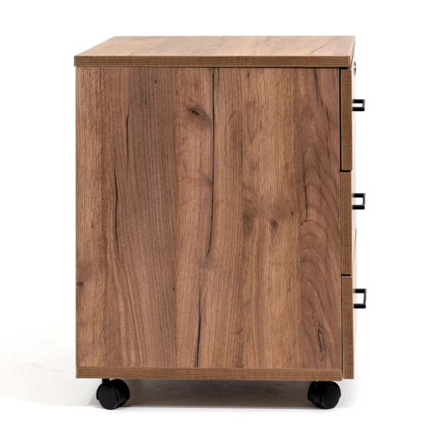 Тумба Millwood офисная подкатная, 465x450 мм, дуб табачный крафт