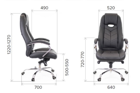 Кресло компьютерное Everprof DRIFT PU, черный