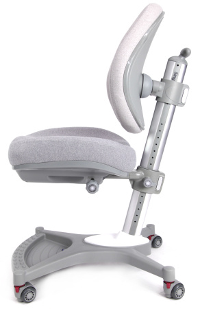 Кресло детское SingBee Cobee 138, ткань, серый, пластик, корпус серый, подставка для ног, с чехлом серым