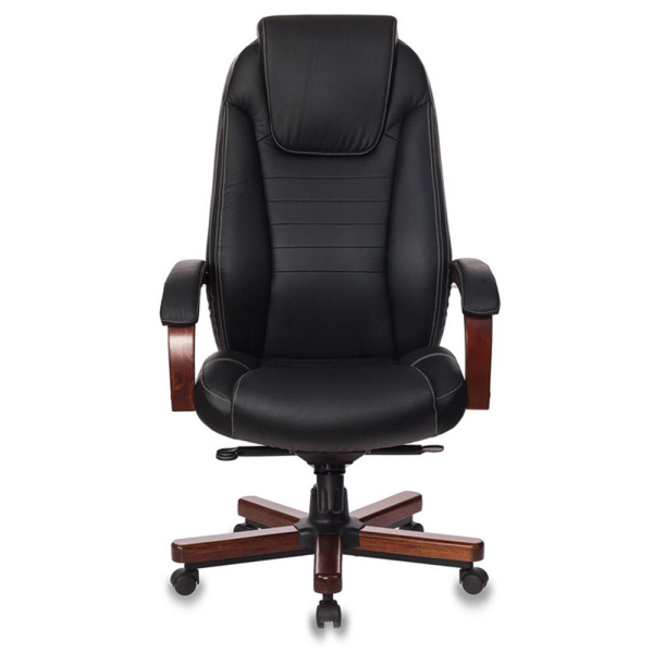Кресло компьютерное Бюрократ T-9923WALNUT/Black, черный Кресло компьютерное Бюрократ T-9923WALNUT/Black, черный