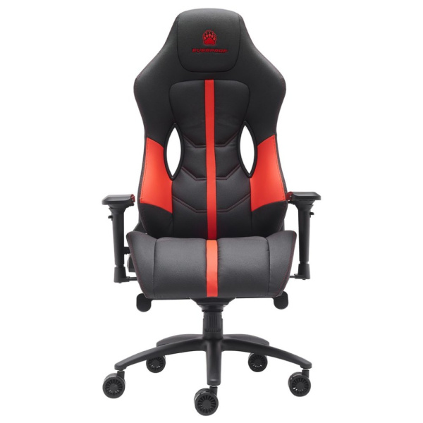 Игровое компьютерное кресло EVERPROF Jaguar, экокожа, металл, черный, красный Игровое компьютерное кресло EVERPROF Jaguar, экокожа, металл, черный, красный