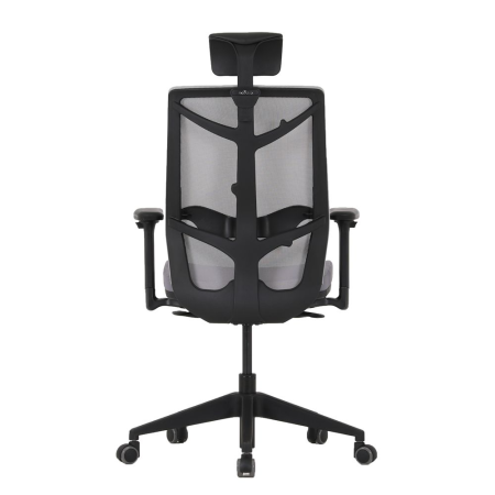 Кресло компьютерное Chair Meister Nature II Slider, серая обивка, черный каркас