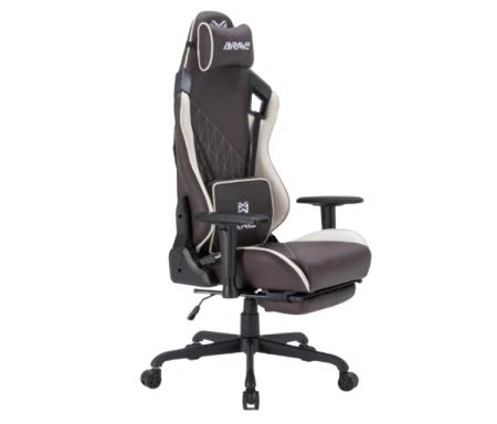 Кресло игровое BRAVE WS-2 Hulk Dark Grey иск.замша, коричневый, крестов. металл Кресло игровое BRAVE WS-2 Hulk Dark Grey иск.замша, коричневый, крестов. металл