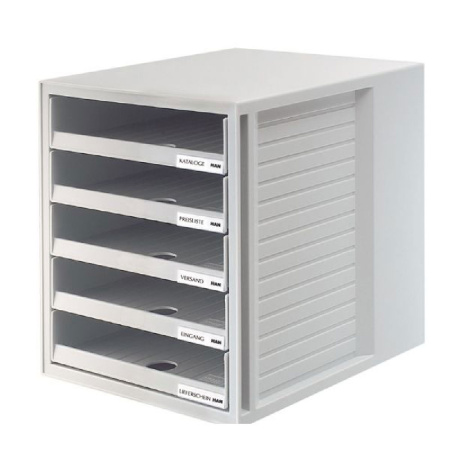 Открытый блок из 5-ти лотков Han, серый