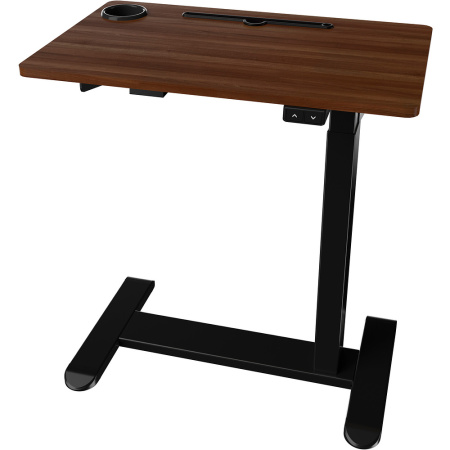 Стол подъемный с электроприводом одномоторный AOKE REST WOOD, черный, темное дерево (AK-MR-P20-C-BK+WN)