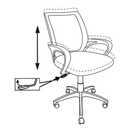 Кресло компьютерное Бюрократ CH-695NLT, темно-серый/черный