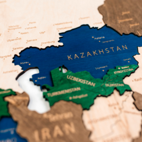 Декор на стену "Карта мира" многоуровневый, XXL 3141, цветной, 100х181 см