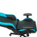 Игровое компьютерное кресло Knight Neon, черный/голубой