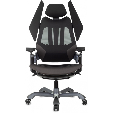 Кресло игровое Knight Aero, ткань, пластик, черный Кресло игровое Knight Aero, ткань, пластик, черный